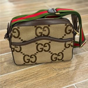 Gucci Jumbo GG mini crossbody bag gently used